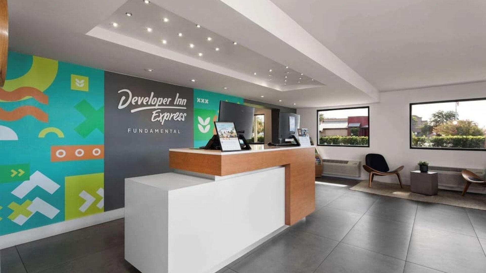Welcoming reception area at Travelodge By Wyndham Fundamental.