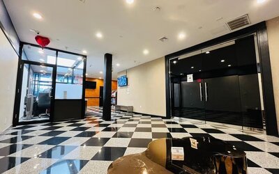 Reception area at Hotel Key.