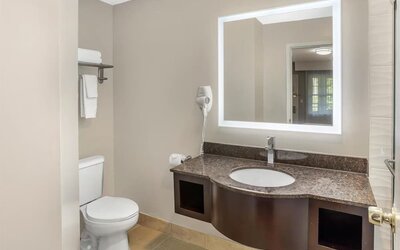 Bathroom at Best Western Fort Lee.
