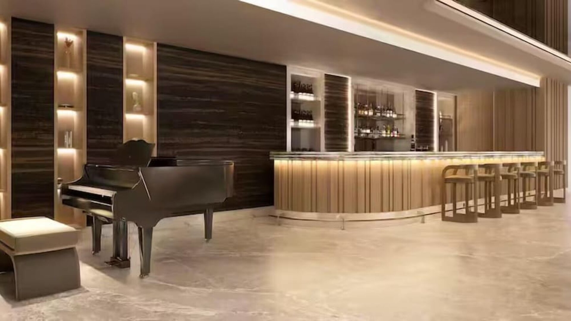 Hotel bar at DoubleTree By Hilton Istanbul Macka.