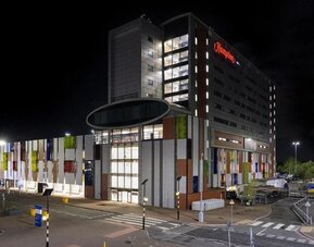 Hotel exterior at Hampton By Hilton Liverpool/John Lennon Airport.