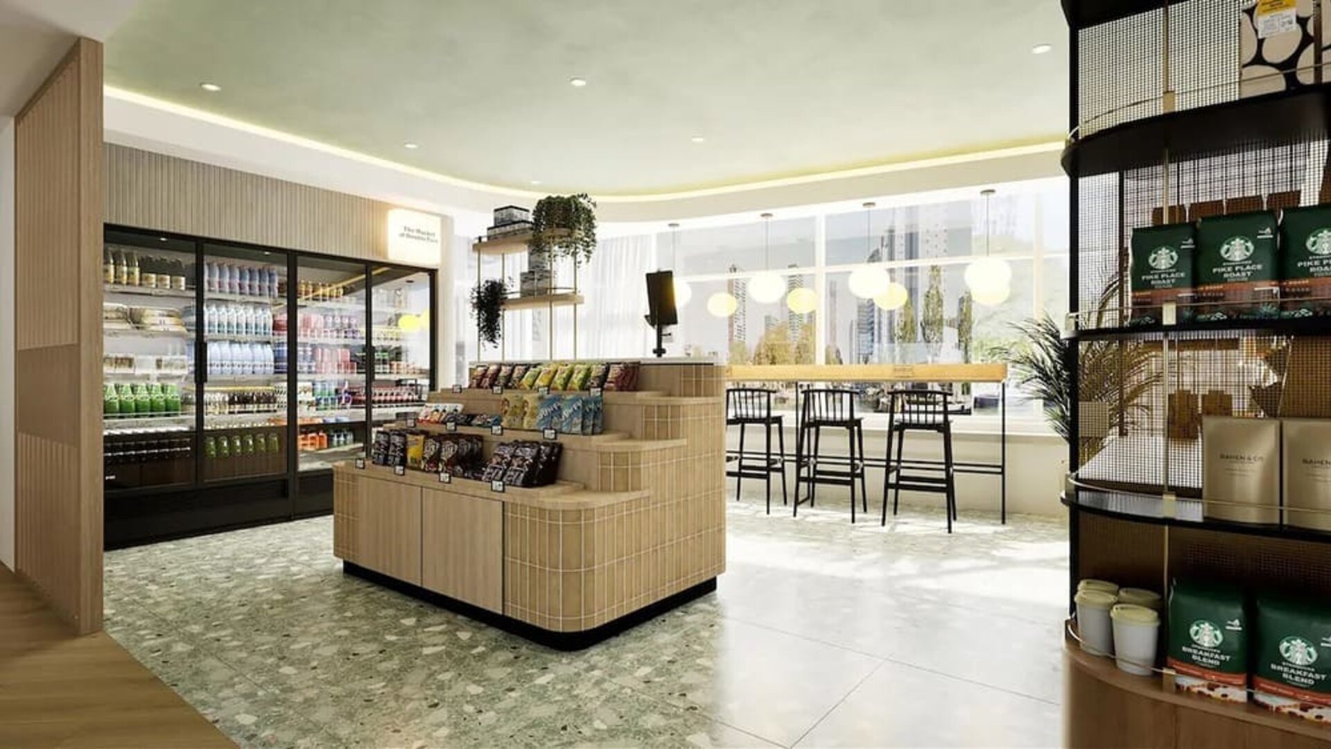 Snack bar at Haven Hotel Rotterdam.