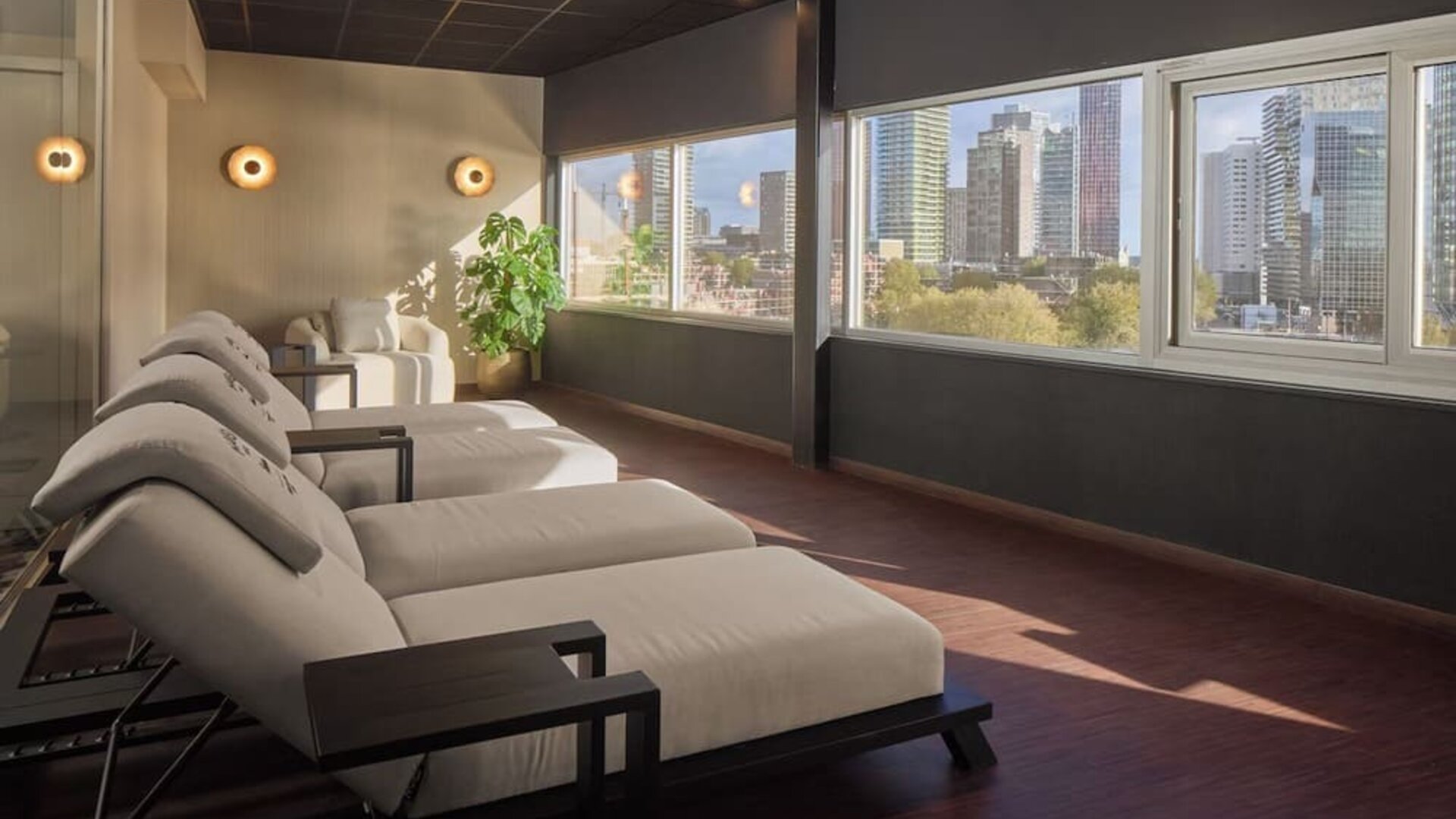 Relaxing spa area at Haven Hotel Rotterdam.