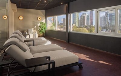 Relaxing spa area at Haven Hotel Rotterdam.