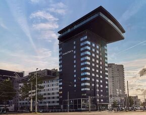 Hotel exterior at DoubleTree By Hilton Rotterdam Centre.