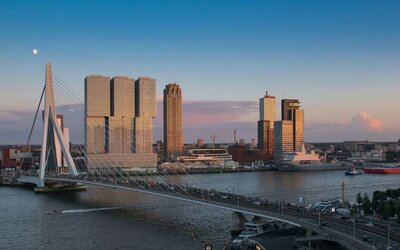 Beautiful canal views at DoubleTree By Hilton Rotterdam Centre.