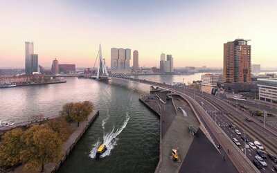 Stunning views of the river at DoubleTree By Hilton Rotterdam Centre.