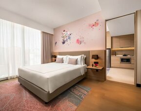 Beautiful day room with large windows at Capri By Fraser Bukit Bintang.