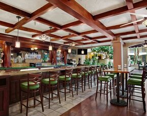 Hotel bar at Embassy Suites By Hilton Arcadia.