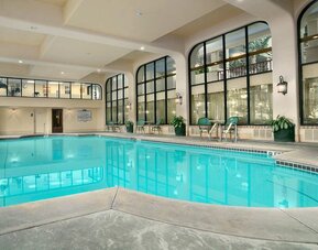 Refreshing indoor pool at Embassy Suites By Hilton Arcadia.