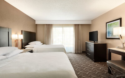 Twin day use room at Embassy Suites By Hilton Arcadia.
