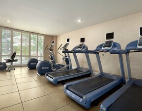 Fitness center available at Embassy Suites By Hilton Brea North Orange County.