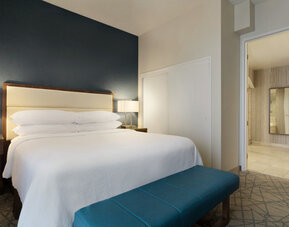 Day use room at Embassy Suites By Hilton Brea North Orange County.