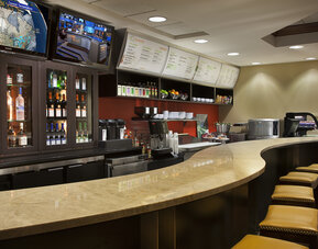 Hotel bar at Courtyard By Marriott Toronto Airport.