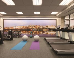Fitness center available at Hyatt Place West End Georgetown.