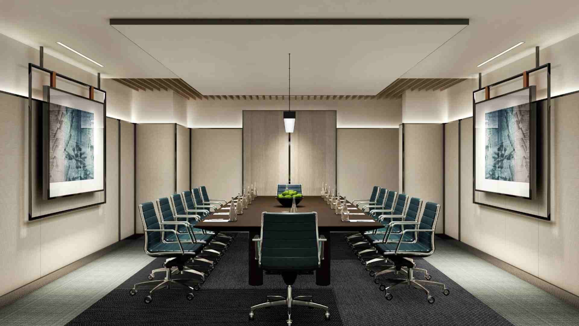Elegant meeting room suitable for any business appointment at the Hilton Singapore Orchard.