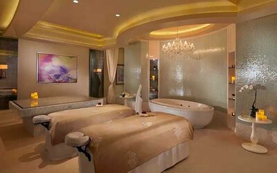 Beautiful and relaxing spa area at the Waldorf Astoria Dubai Palm Jumeirah.