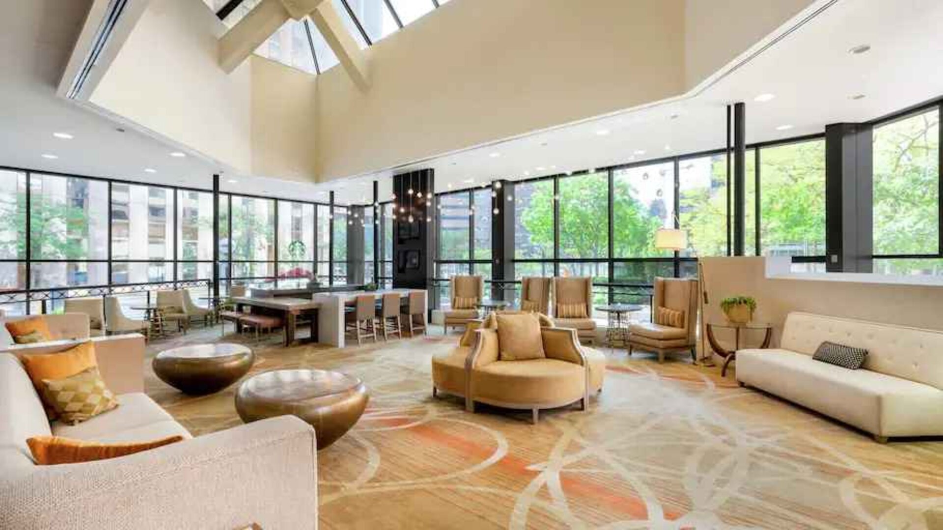 Beautiful loft area perfect as workspace at the Hilton Denver City Center.