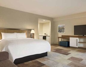 Comfortable king suite with work area at Hampton Inn By Hilton, Salt Lake City Cottonwood.