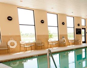 Relaxing indoor pool at the Hampton Inn & Suites Riverton, WY.