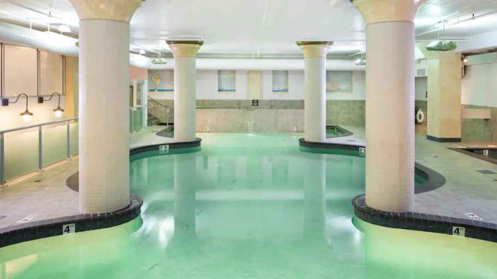 Relaxing indoor pool at the Embassy Suites by Hilton Portland-Downtown.