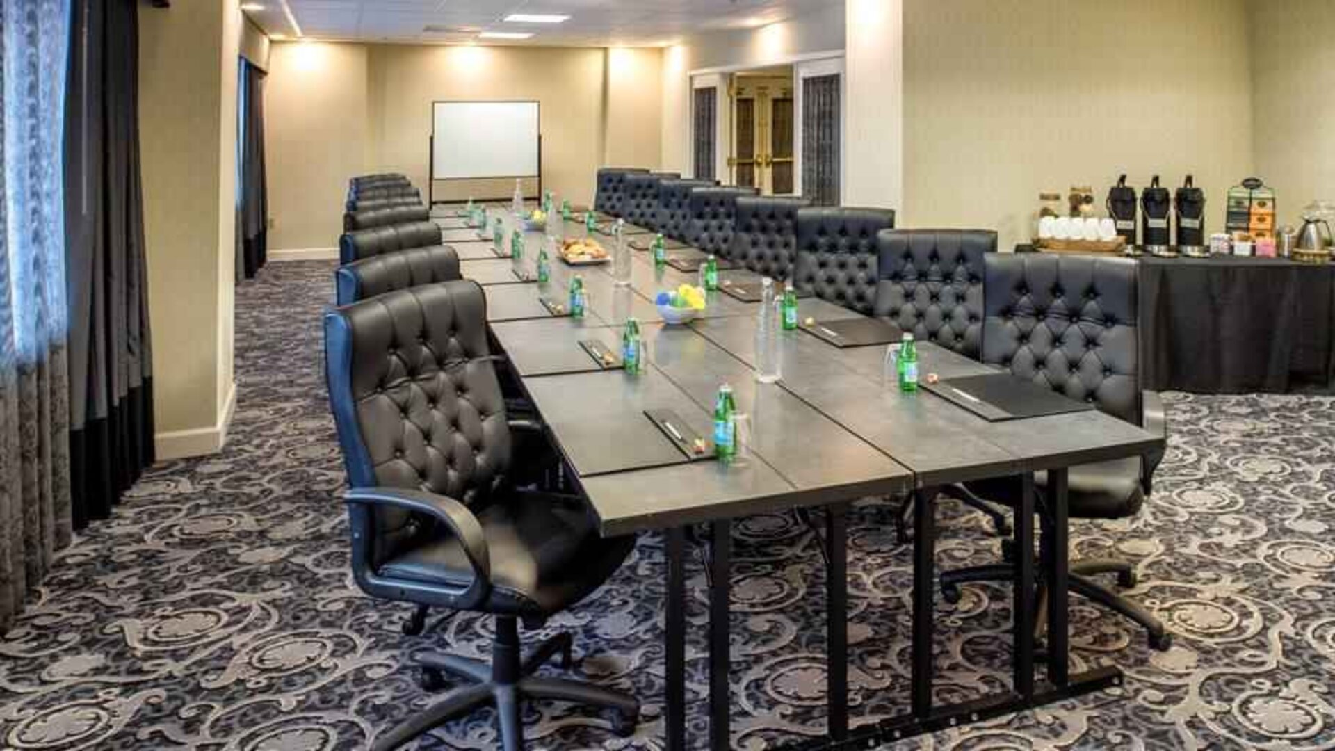 Meeting room with conference table at the Embassy Suites by Hilton Portland-Downtown.