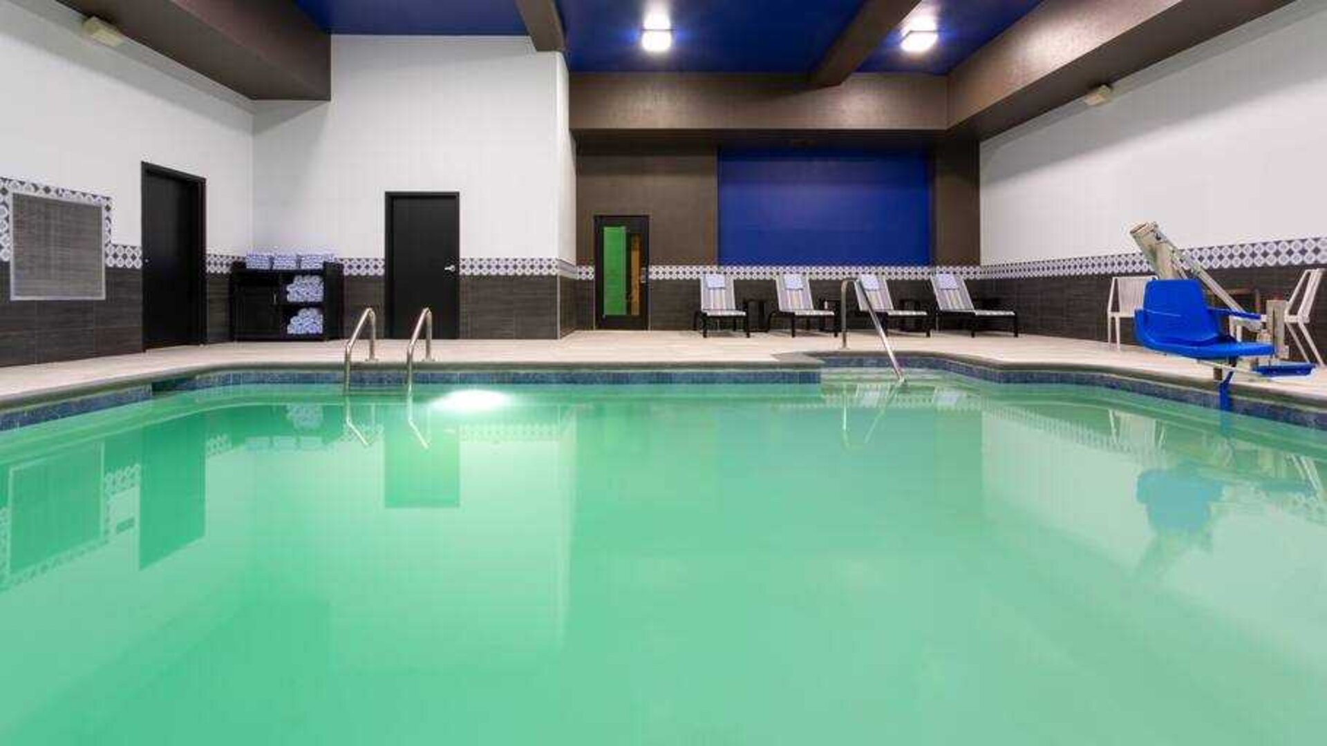Relaxing indoor pool at the Hilton Garden Inn Hays.