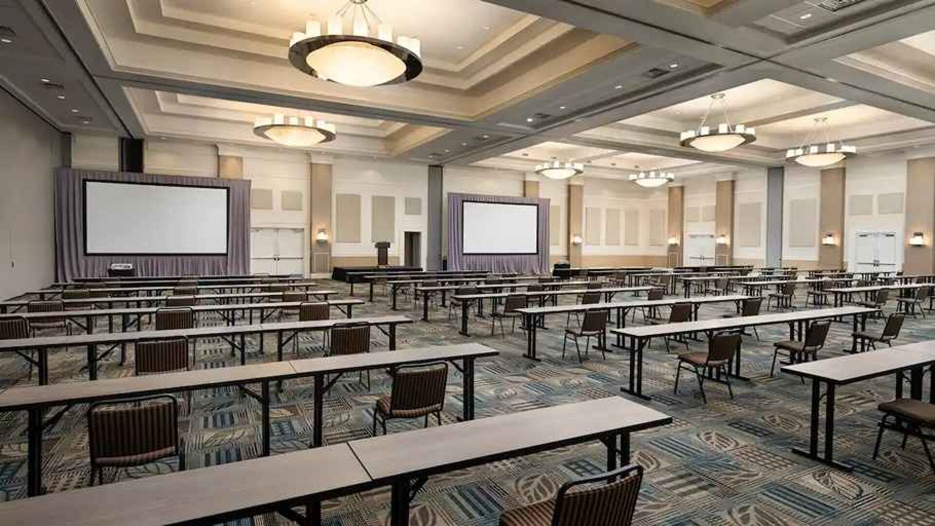 very professional conference room for all business meetings at Hilton Myrtle Beach Resort.