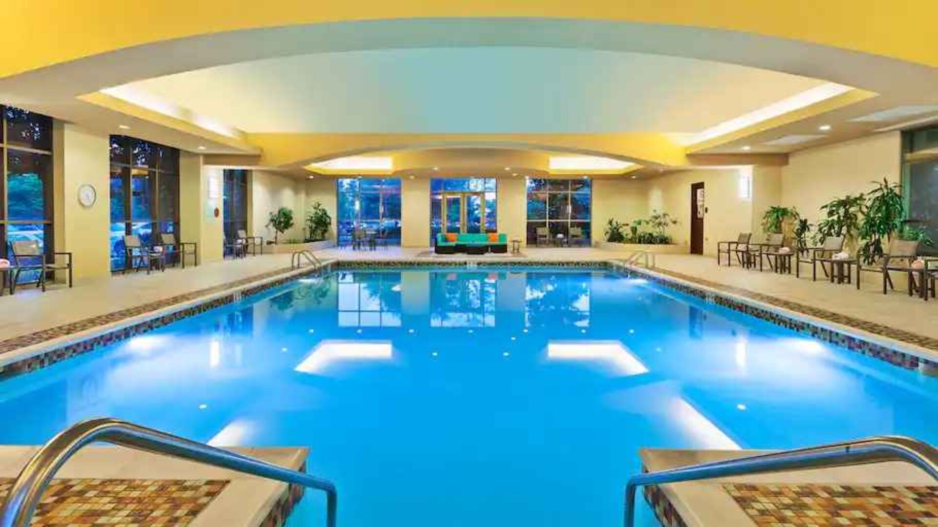Indoor swimming pool at the Embassy Suites by Hilton Nashville SE Murfreesboro.