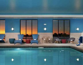 Relaxing indoor pool at the Hampton Inn Burley.