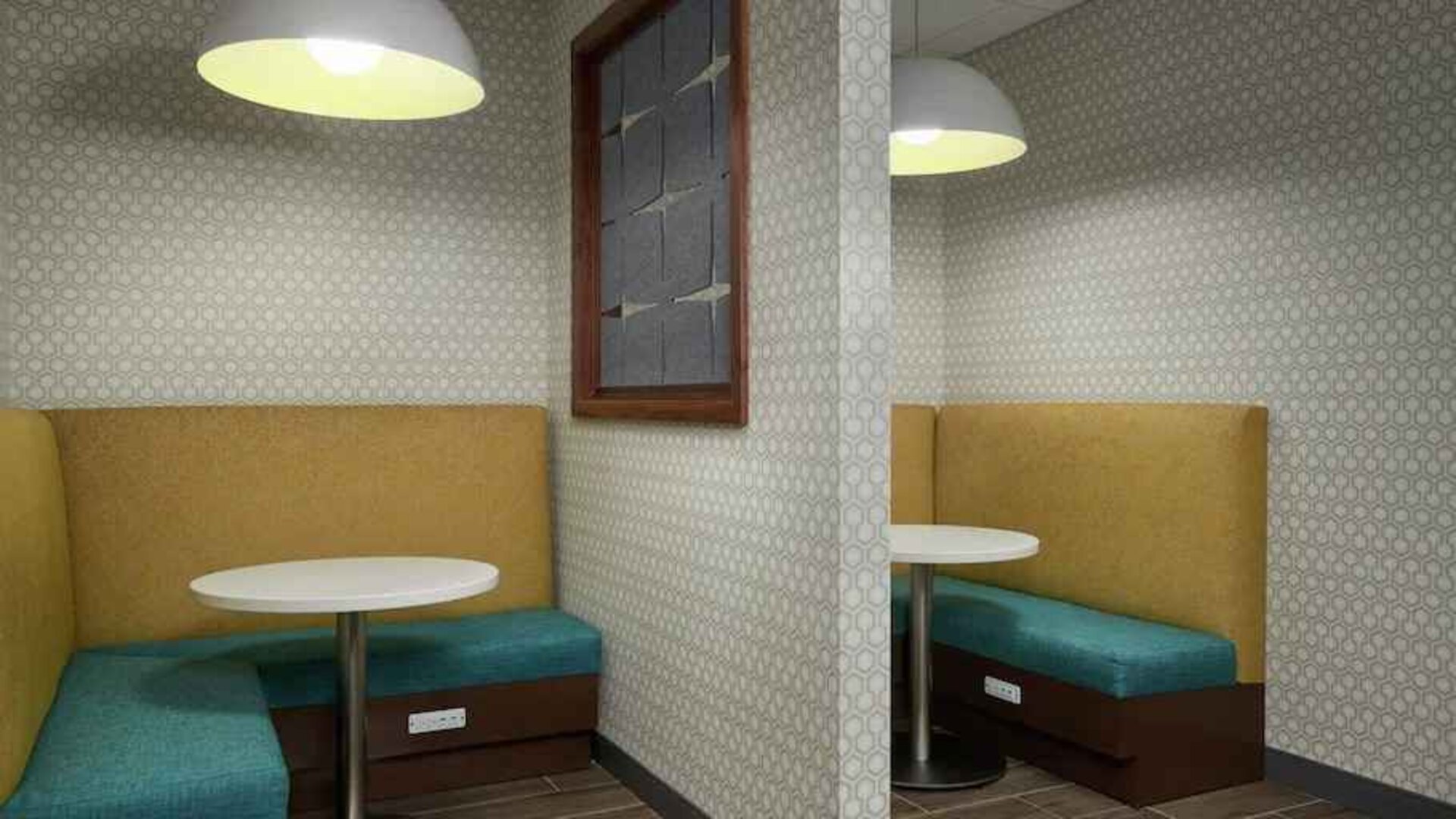 Hotel workspace perfect for co-working at the Hampton Inn Burley.