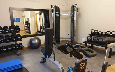 Fully equipped fitness center at the DoubleTree by Hilton Brescia.