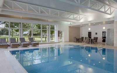 Relaxing indoor pool at the Hilton Belfast Templepatrick Golf & Country Club.