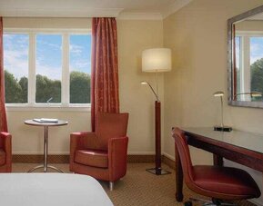 Comfortable working station at the Hilton Belfast Templepatrick Golf & Country Club.
