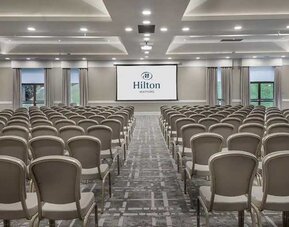 Professional confererence hall and meeting area at Hilton London Watford.