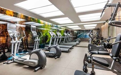 well equipped fitness center at DoubleTree by Hilton Bogota Salitre AR.