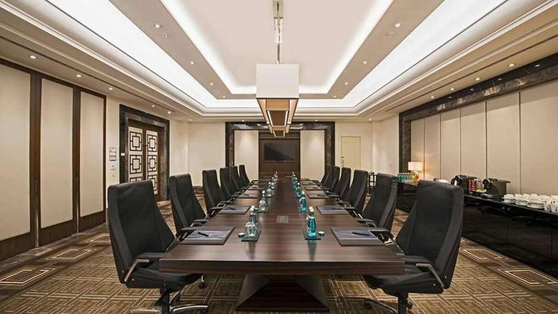 professional meeting room at Hilton Istanbul Bomonti Hotel & Conference Center.