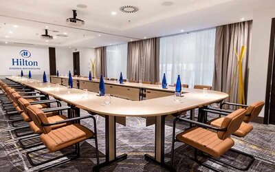 Meeting room at Hilton Diagonal Mar Barcelona.