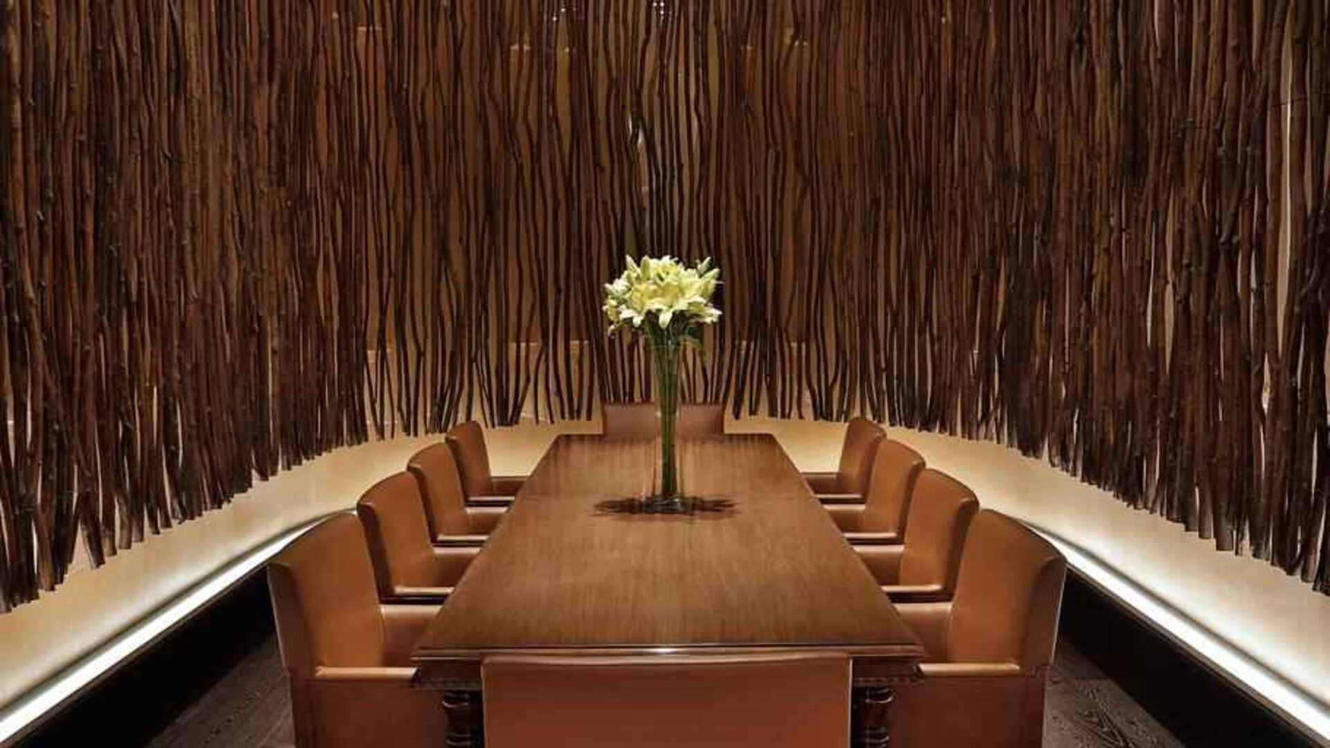 Small meeting room at the Hilton Makkah Convention Hotel.