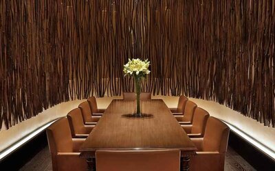 Small meeting room at the Hilton Makkah Convention Hotel.