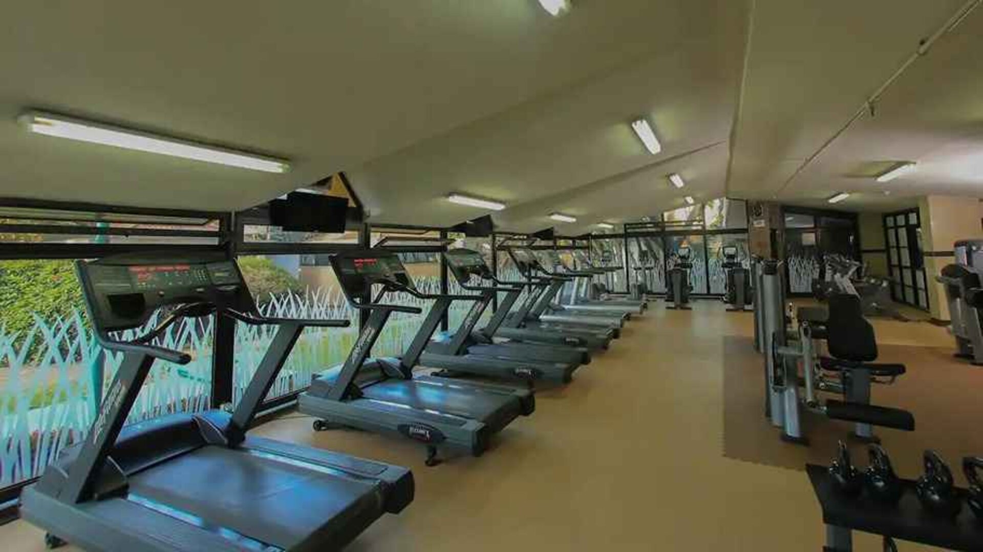 well equipped fitness center at Hilton Addis Ababa.