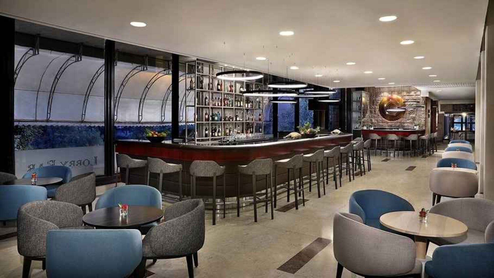 comfortable lounge and coworking space at Hilton Addis Ababa.