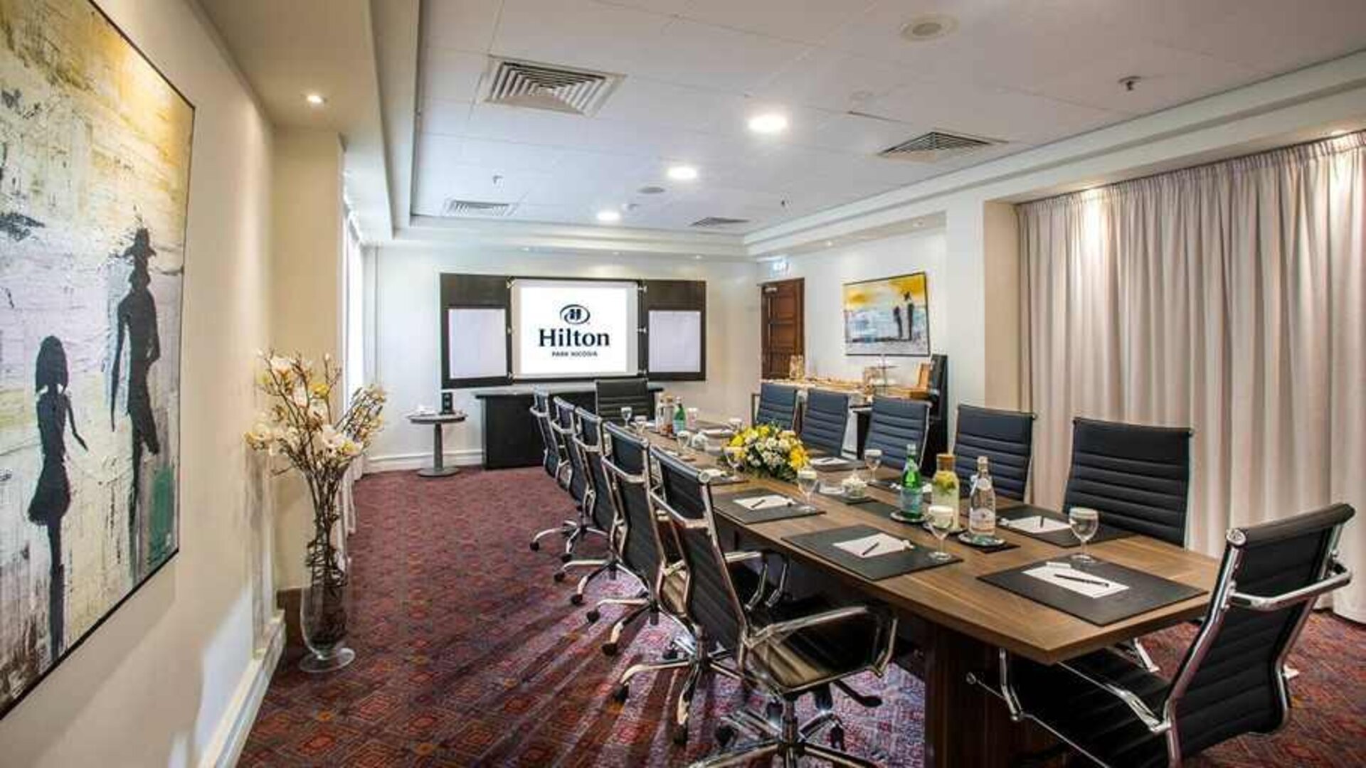 professional meeting room at Hilton Nicosia.