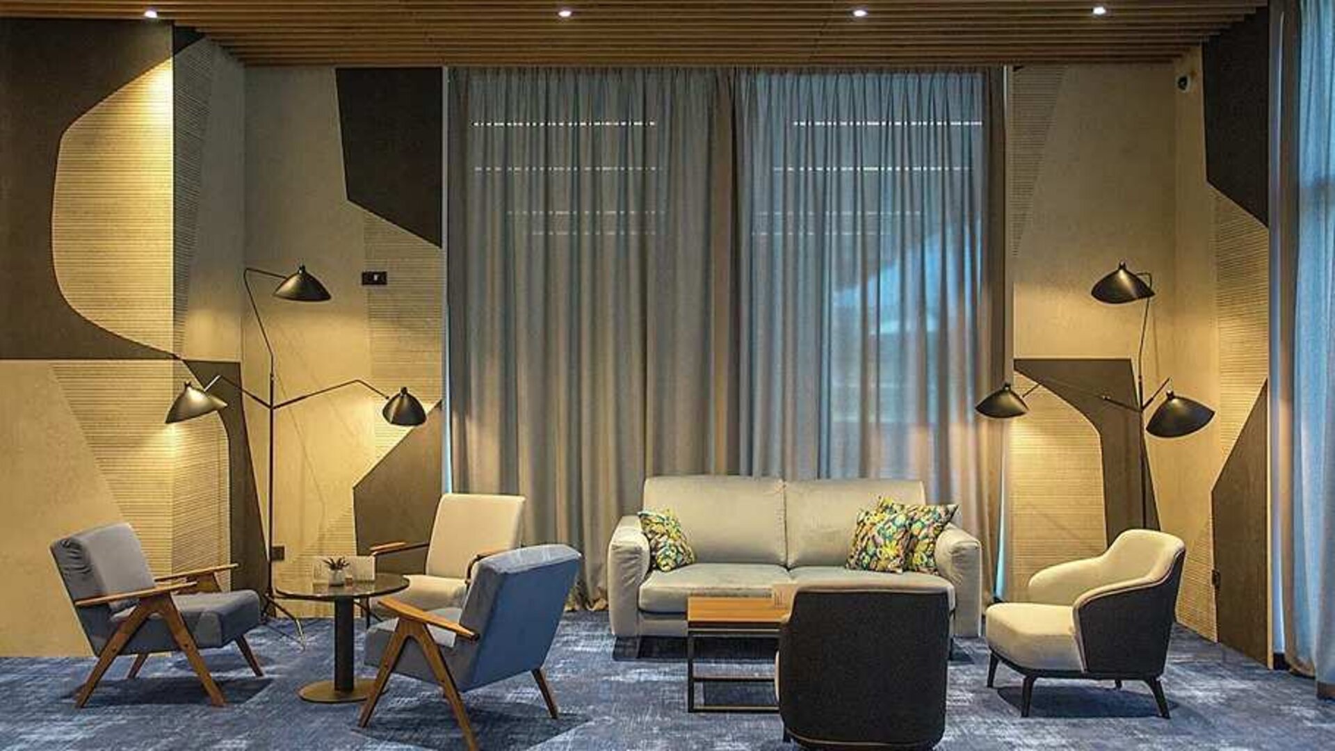 comfortable lobby and coworking space at Hilton Garden Inn Zagreb - Radnicka.