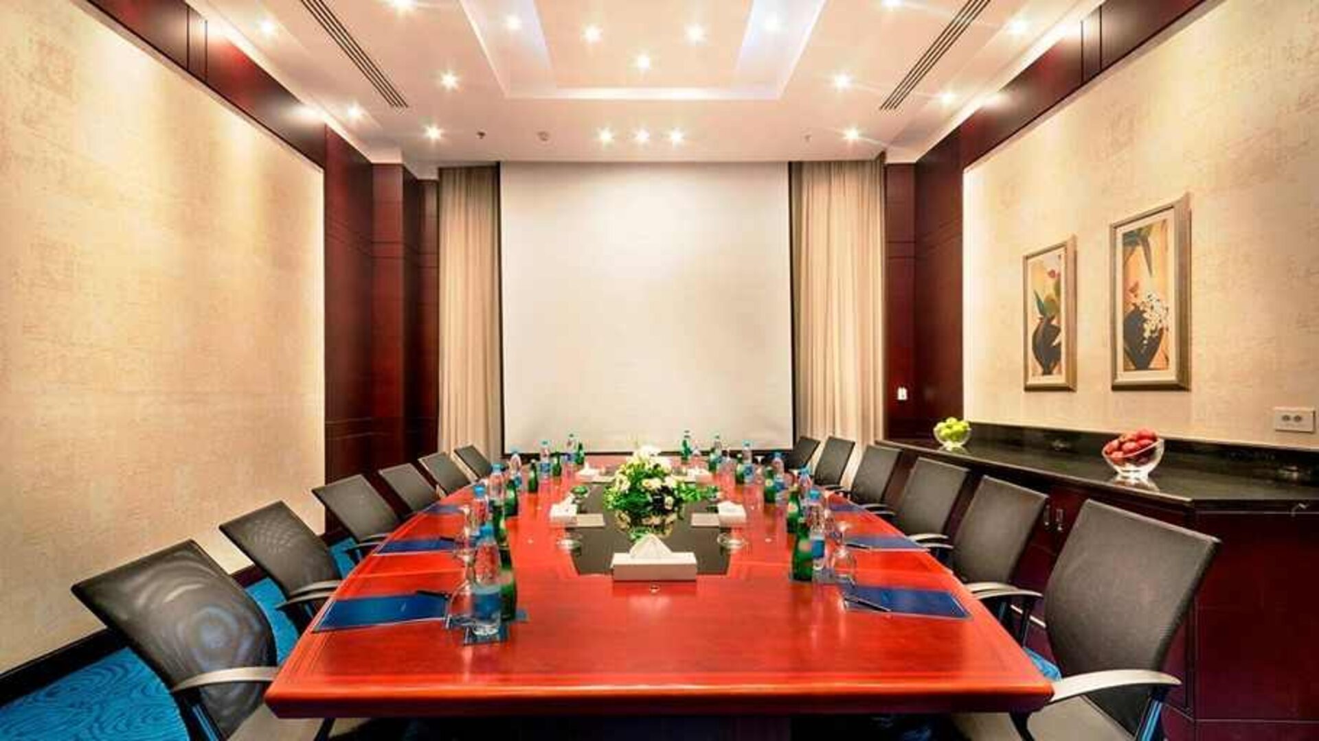 professional meeting room for all business meetings at Hilton Alexandria Green Plaza.