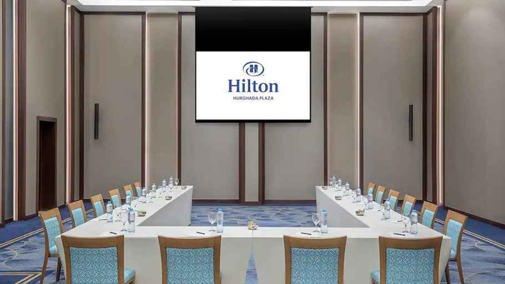professional meeting room at Hilton Hurghada Plaza.