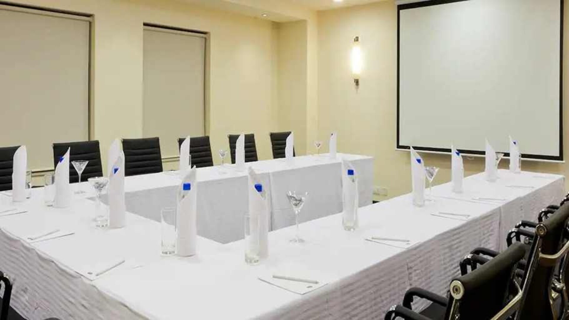 professional meeting room at Hampton by Hilton Vadodara-Alkapuri.