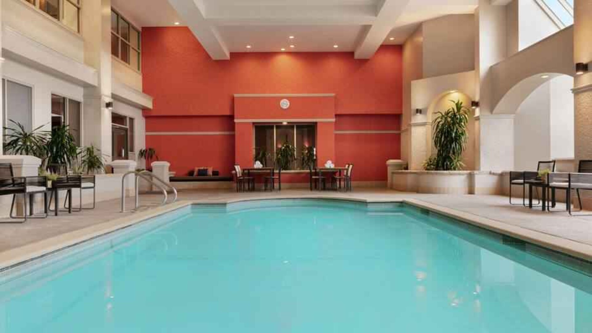Relaxing indoor pool at the Embassy Suites by Hilton Los Angeles Downey.