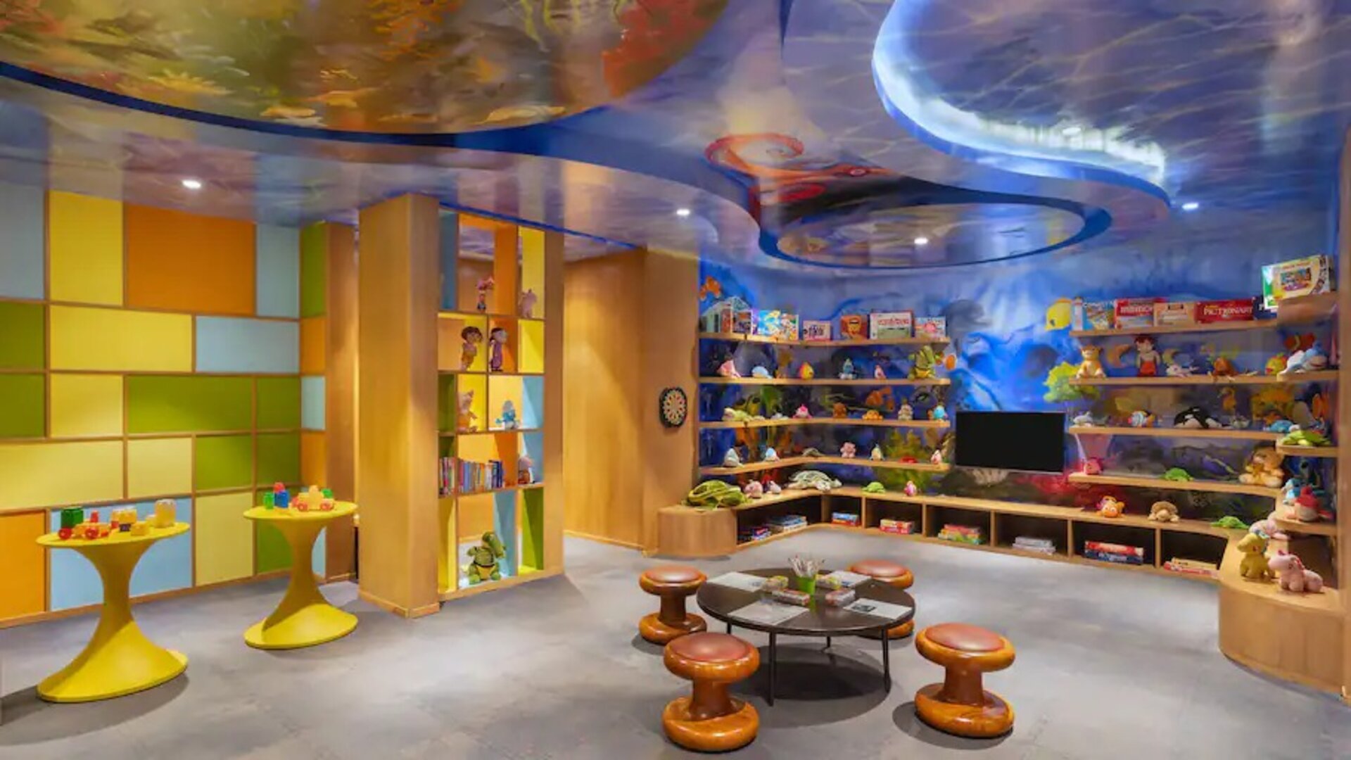 Hotel workspace at the Hilton Goa Resort.