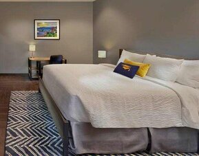 Hotel room with desk at the Tapestry By Hilton Scholar Morgantown, WV.